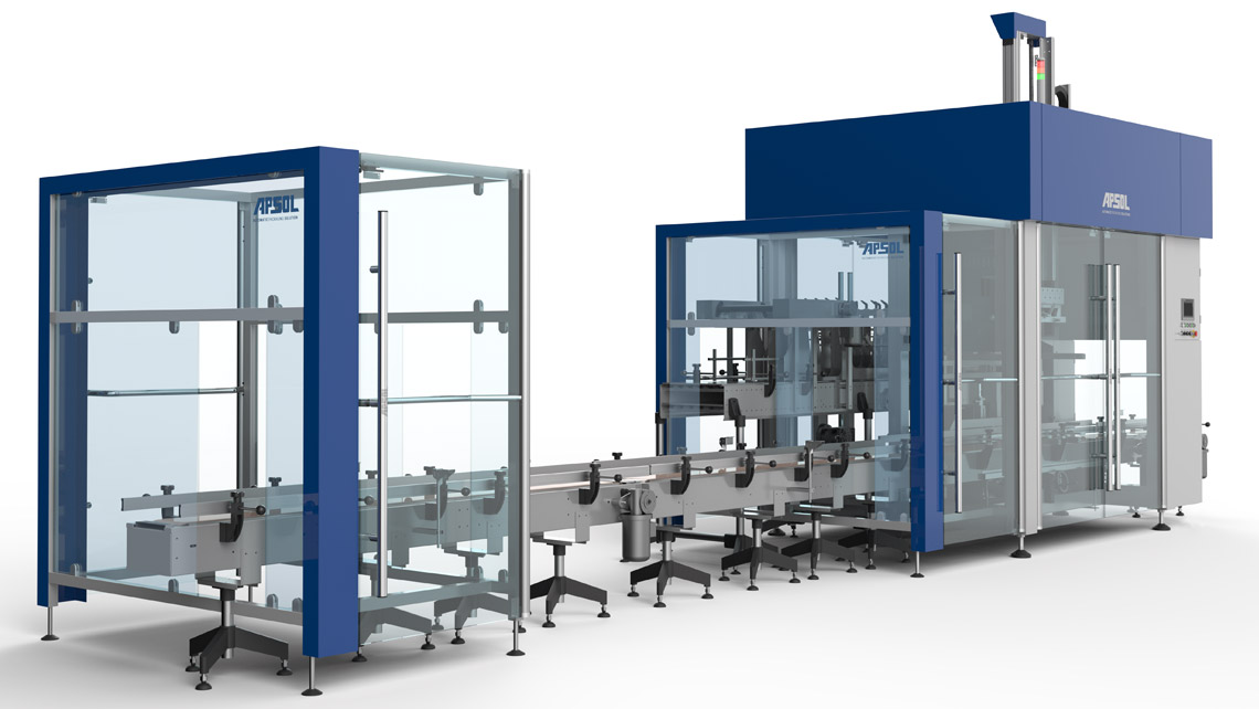AMV Design APSOL Macchina per imballaggio Confezionatrice TL-2 incartonatrice